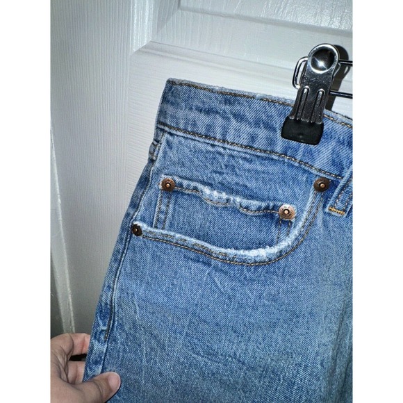 Abercrombie & Fitch High Rise The Mom Short Cut Off Size 34/18 - Picture 5 of 7